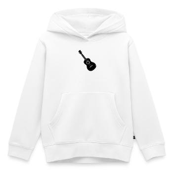Ukulele - Kids Premium Organic Hoodie - white - Front - AI Model Kid Female (0cm)
