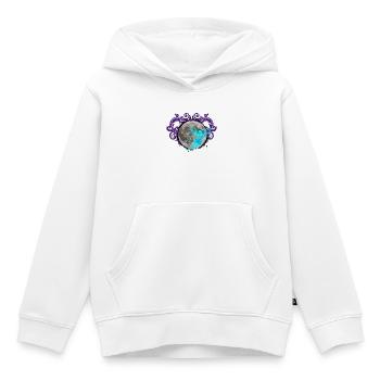 Mondscheinfee, schnörkel, Monde - Kinder Premium Organic Hoodie - Weiß - Vorne - AI Model Kid Female (0cm)