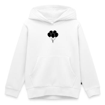 Geburtstagsballons - Kinder Premium Organic Hoodie - Weiß - Vorne - AI Model Kid Female (0cm)