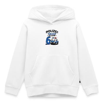 Polizei Geburtstag 6 Jahre Shirt Ich bin 6 - Kinder Premium Organic Hoodie - Weiß - Vorne - AI Model Kid Female (0cm)