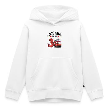 Feuerwehr Geburtstag 3 Jahr Shirt Ich bin 3 - Kinder Premium Organic Hoodie - Weiß - Vorne - AI Model Kid Female (0cm)
