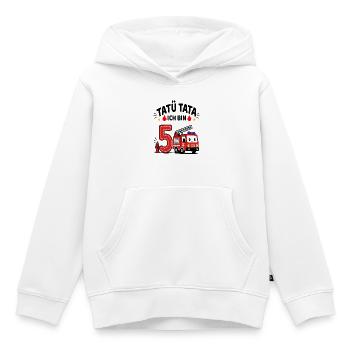 Feuerwehr Geburtstag 5 Jahr Shirt Ich bin 5 - Kinder Premium Organic Hoodie - Weiß - Vorne - AI Model Kid Female (0cm)