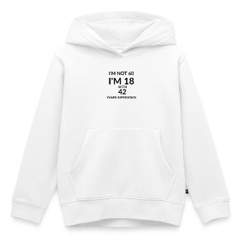 60 Geburtstag - Kinder Premium Organic Hoodie - Weiß - Vorne - AI Model Kid Female (0cm)