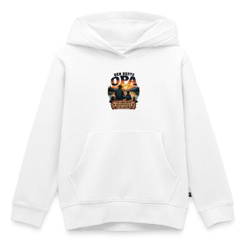 Der beste Opa Abenteuer Kuschelzeit - Kinder Premium Organic Hoodie - Weiß - Vorne - AI Model Kid Female (0cm)