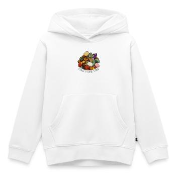 Coloured crystals and minerals – graphics - Kids Premium Organic Hoodie - white - Front - AI Model Kid Female (0cm)
