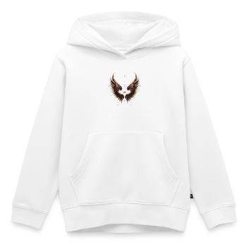 Symbol & Religion – Angel Wings - Kinder Premium Organic Hoodie - Weiß - Vorne - AI Model Kid Female (0cm)