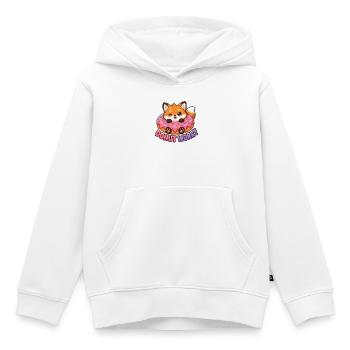 Süßes Kawaii Fuchs-Donut-Sorgen-Wortspiel-T-Shirt - Kinder Premium Organic Hoodie - Weiß - Vorne - AI Model Kid Female (0cm)