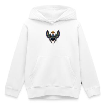 Ägyptischer Skarabäusflügel Sonnenkranz - Kinder Premium Organic Hoodie - Weiß - Vorne - AI Model Kid Female (0cm)
