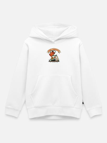 Gärtnern - Kinder Premium Organic Hoodie - Weiß