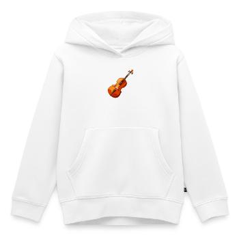 Violin - Kids Premium Organic Hoodie - white - Front - AI Model Kid Female (0cm)