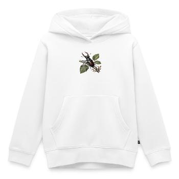 Käferdrachen auf Ast - Kinder Premium Organic Hoodie - Weiß - Vorne - AI Model Kid Female (0cm)