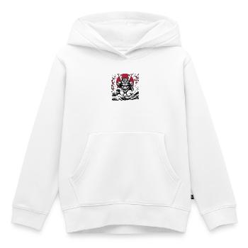 Oni Demon - Kids Premium Organic Hoodie - white - Front - AI Model Kid Female (0cm)