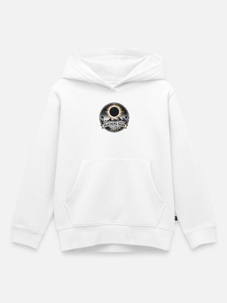 Sonnenfinsternisjäger 2027 - Kinder Premium Organic Hoodie - Weiß