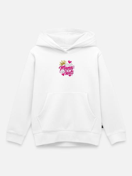 Beste Mama - Kinder Premium Organic Hoodie - Weiß