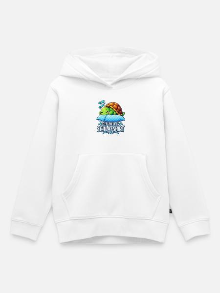 Offizielles Schildkröten Schlafshirt - Kinder Premium Organic Hoodie - Weiß