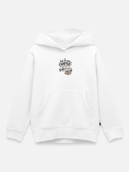 Emotionally Attached to Fictional People - Kinder Premium Organic Hoodie - Weiß