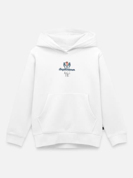 Angekommen dank dir – Danke Hebamme Shirt - Kinder Premium Organic Hoodie - Weiß