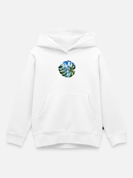 Dschungelruinen am Kristallfluss - Kinder Premium Organic Hoodie - Weiß