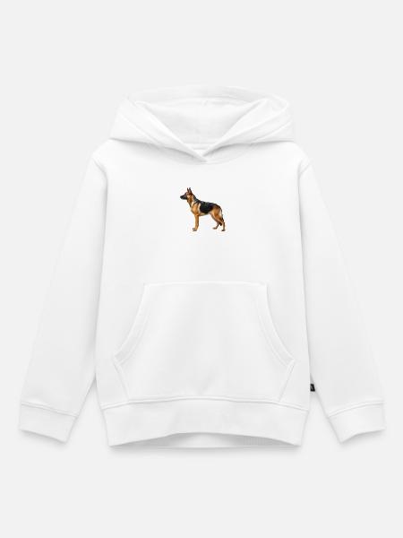 Deutscher Schäferhund - Kinder Premium Organic Hoodie - Weiß