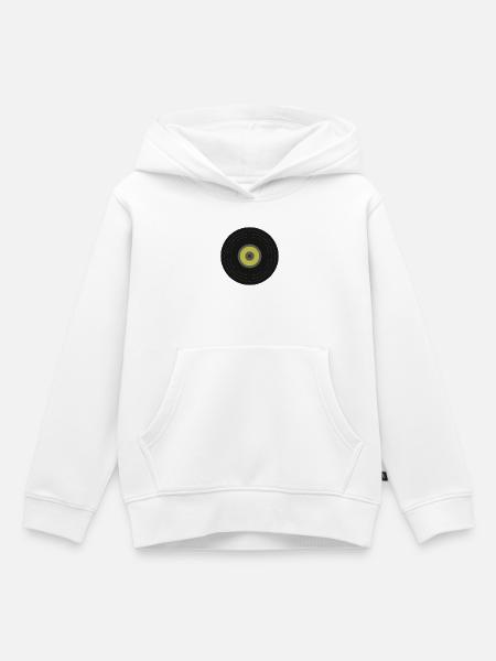 Vinyl - Kinder Premium Organic Hoodie - Weiß