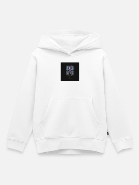 Mondfenster Katzensicht - Kinder Premium Organic Hoodie - Weiß