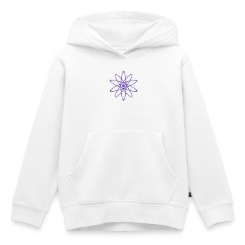 Atom - Kinder Premium Organic Hoodie - Weiß - Vorne - AI Model Kid Female (0cm)