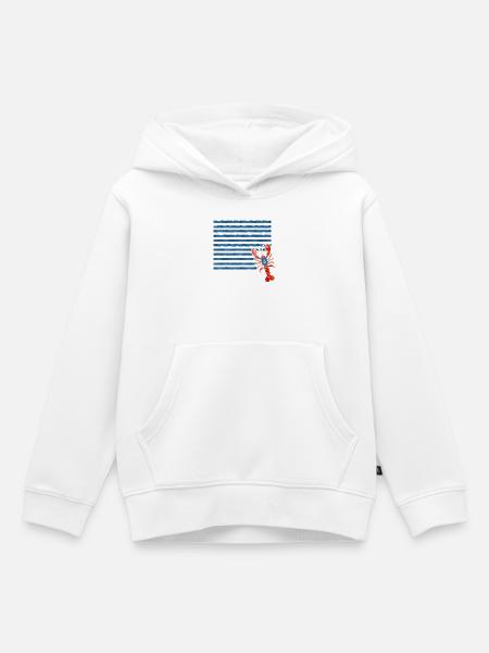 Hummer – Maritimes Retro Design - Kinder Premium Organic Hoodie - Weiß