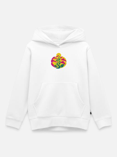 Living desert - Kinder Premium Organic Hoodie - Weiß
