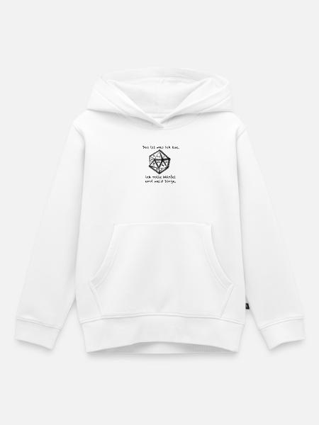 DM Tirion - Kinder Premium Organic Hoodie - Weiß
