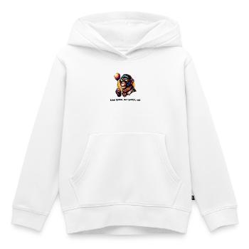 Mein Ballon, der gehört mir  - Kinder Premium Organic Hoodie - Weiß - Vorne - AI Model Kid Female (0cm)