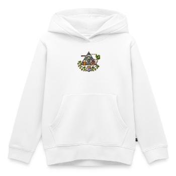 Weißwurst-Mysterium – Bayerisches Mosaik - Kinder Premium Organic Hoodie - Weiß - Vorne - AI Model Kid Female (0cm)