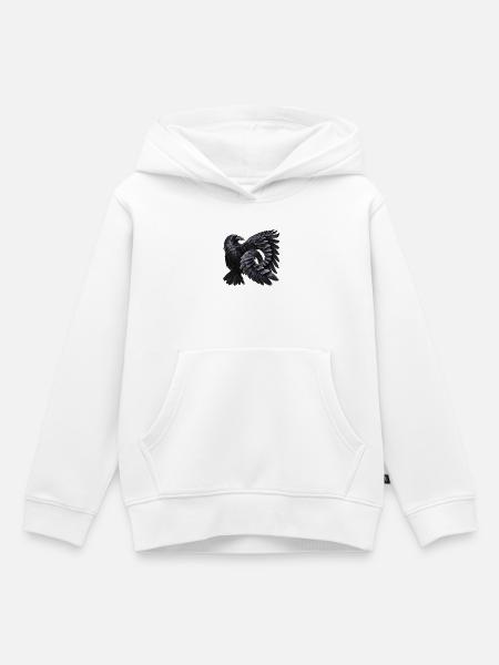 Unmöglicher Rabenflügel - Kinder Premium Organic Hoodie - Weiß