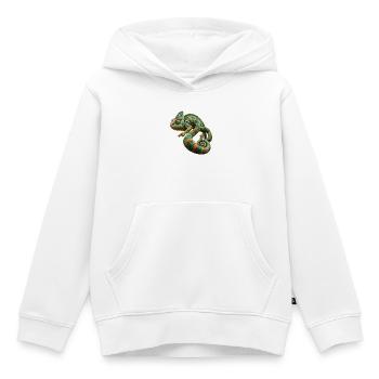 Paradox Chamäleon - Kinder Premium Organic Hoodie - Weiß - Vorne - AI Model Kid Female (0cm)