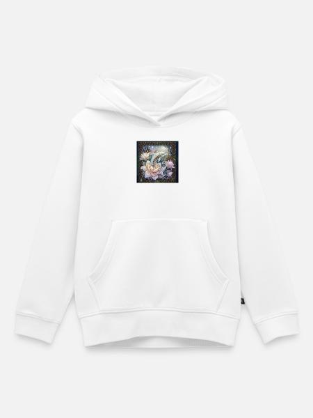 Verzauberter keltischer Delfin. - Kinder Premium Organic Hoodie - Weiß