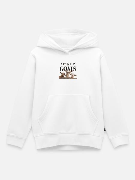 a_fuck_ton_of_goats - Kinder Premium Organic Hoodie - Weiß