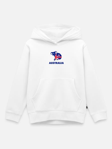 Australien-Koala - Kinder Premium Organic Hoodie - Weiß