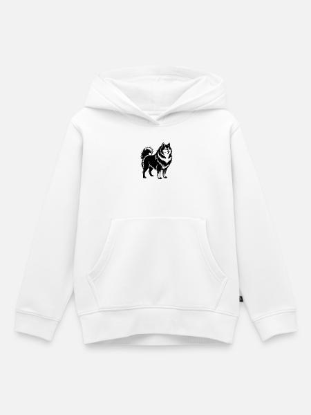 Finnischer Lapphund - Kinder Premium Organic Hoodie - Weiß