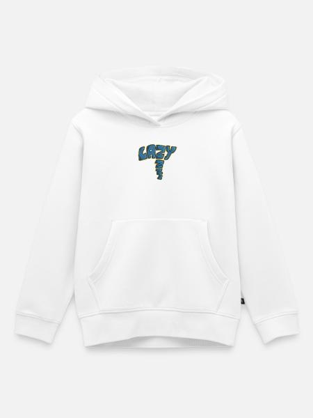 Faul, ein gezogenes Wort - Kinder Premium Organic Hoodie - Weiß