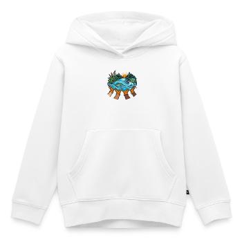 Flussfreunde – Gemeinsam für saubere Ufer - Kinder Premium Organic Hoodie - Weiß - Vorne - AI Model Kid Female (0cm)