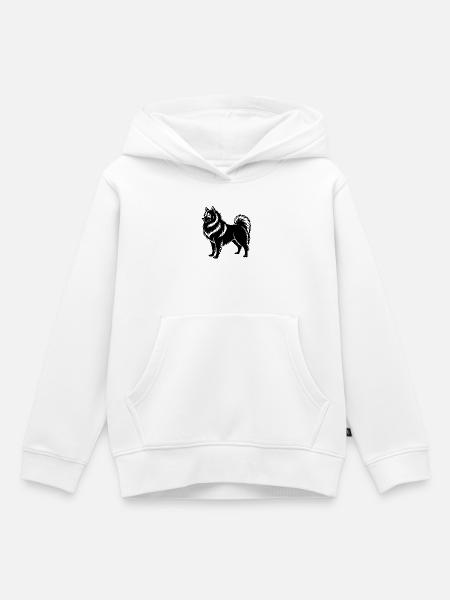 Samojeden Hund - Kinder Premium Organic Hoodie - Weiß
