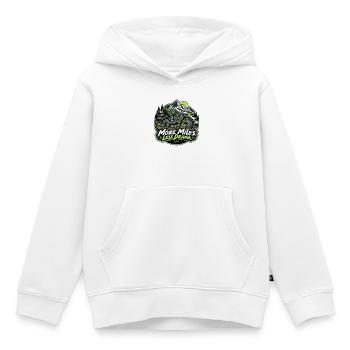 E-Bike Touren - Kinder Premium Organic Hoodie - Weiß - Vorne - AI Model Kid Female (0cm)