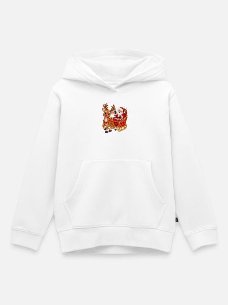 Weihnachtsmann - Kinder Premium Organic Hoodie - Weiß