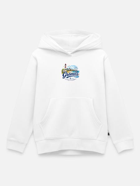 Grömitz - Ostsee - Deutschland - Riesenrad - Kinder Premium Organic Hoodie - Weiß