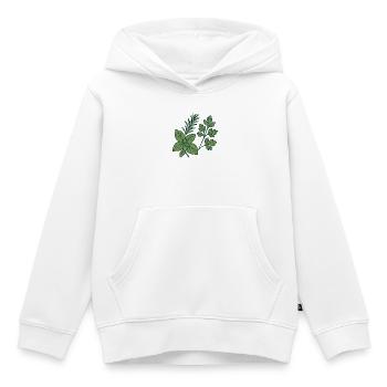 Herbs & Kitchen Garden – Motiv Geschenkidee. - Kinder Premium Organic Hoodie - Weiß - Vorne - AI Model Kid Female (0cm)