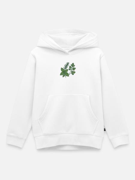 Herbs & Kitchen Garden – Motiv Geschenkidee. - Kinder Premium Organic Hoodie - Weiß