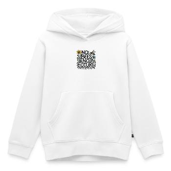"KEINE BIENEN, KEINE ZUKUNFT" - Kinder Premium Organic Hoodie - Weiß - Vorne - AI Model Kid Female (0cm)