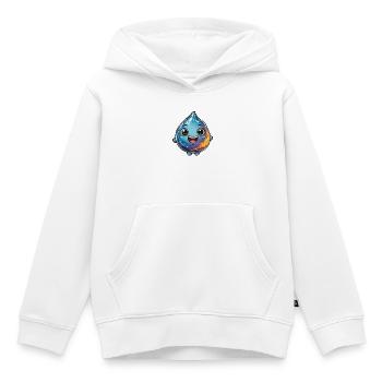 Wasser Tropfen  - Kinder Premium Organic Hoodie - Weiß - Vorne - AI Model Kid Female (0cm)