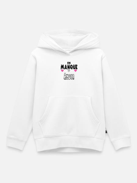 Bedürftig nach Liebe - Kinder Premium Organic Hoodie - Weiß