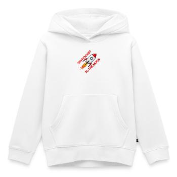 Raketenstart zum Mond - Kinder Premium Organic Hoodie - Weiß - Vorne - AI Model Kid Female (0cm)