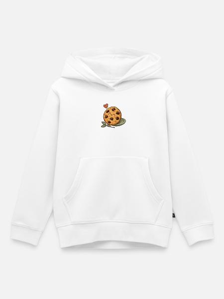 Kaffee und Keks – Keks - Kinder Premium Organic Hoodie - Weiß